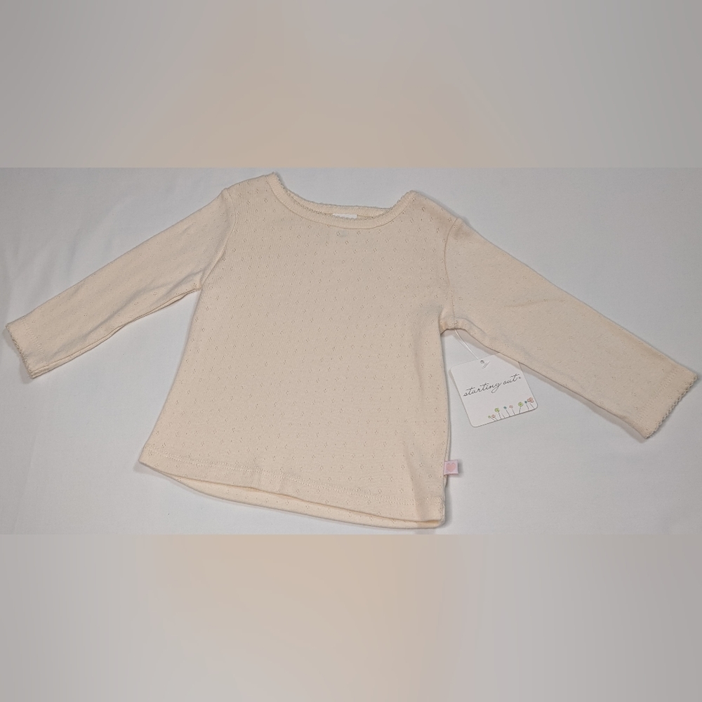 Starting Out Ivory pattern long sleeve top size:12